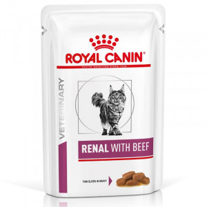 Royal Canin Renal mit Rind Katzen-Nassfutter 8 Kartons (96 x 85 g)