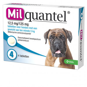 Milquantel tabletten voor de hond