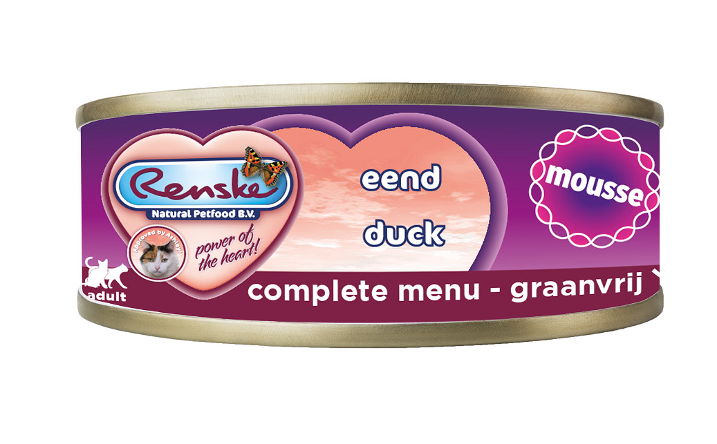 Renske mousse eend kattenvoer 70 gr