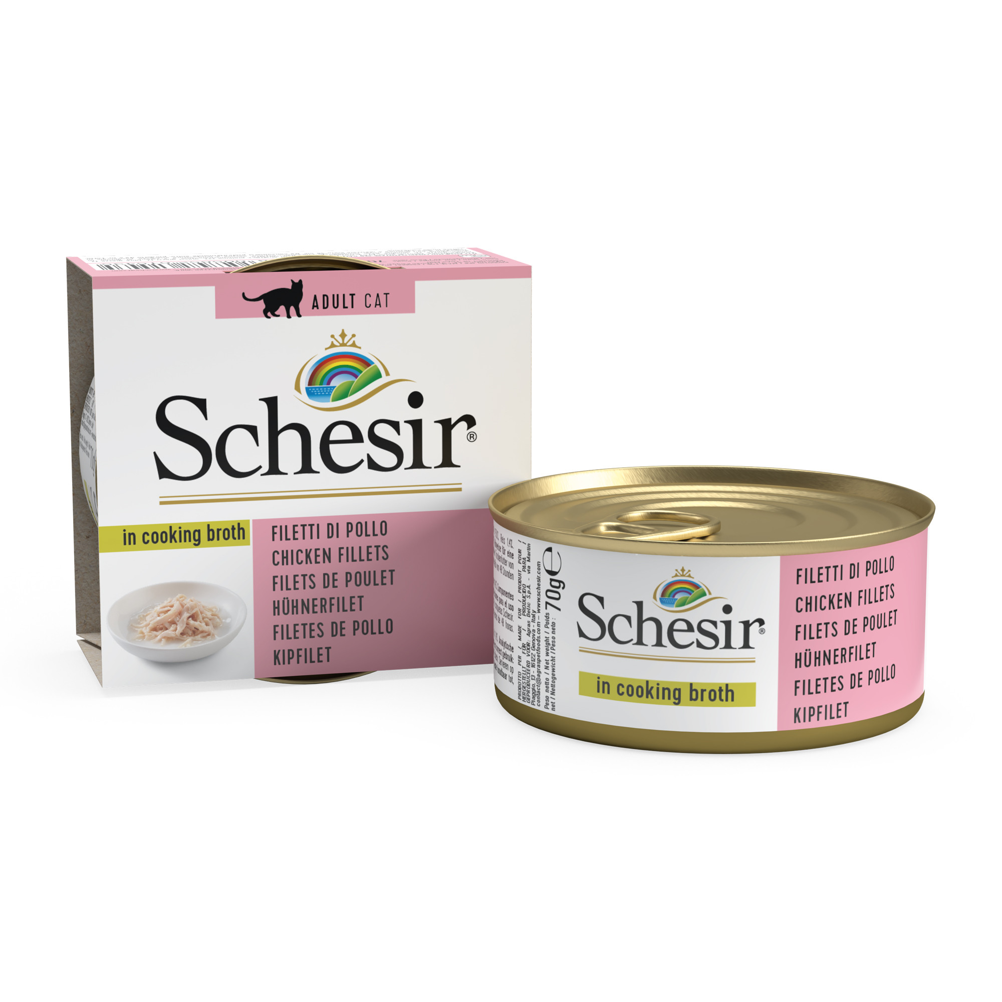 Schesir Hühnerfilet in Hühnerbrühe für Katzen Günstig