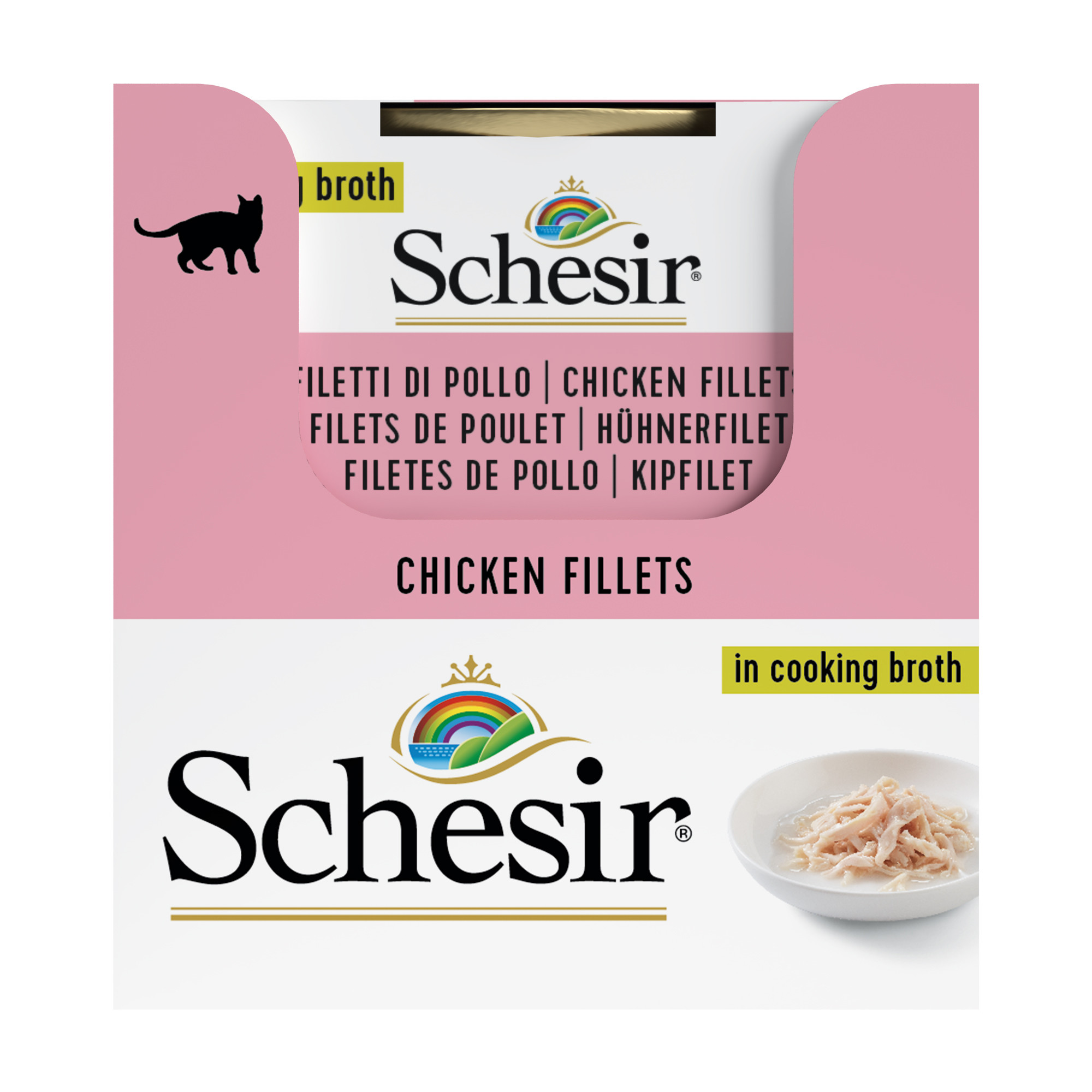 Schesir Hühnerfilet in Hühnerbrühe für Katzen Günstig