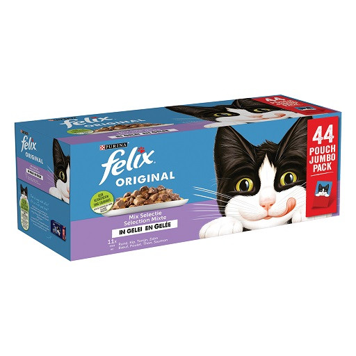 PURINA® FELIX Original Mix Selectie in Gelei 44x85g