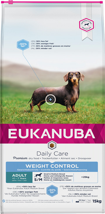 Eukanuba Daily Care Adult Weight Control Kleine/ Mittelgroße Rassen Hundefutter