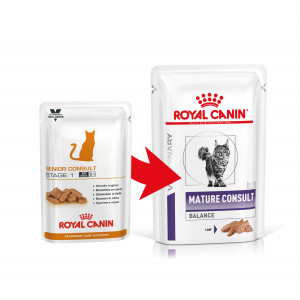 Royal Canin Veterinary Mature Consult Balance Loaf Katzen-Nassfutter (85 g)