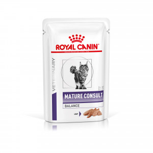 Royal Canin Veterinary Mature Consult Balance Loaf Katzen-Nassfutter (85 g) 1 Karton (12 x 85 g)