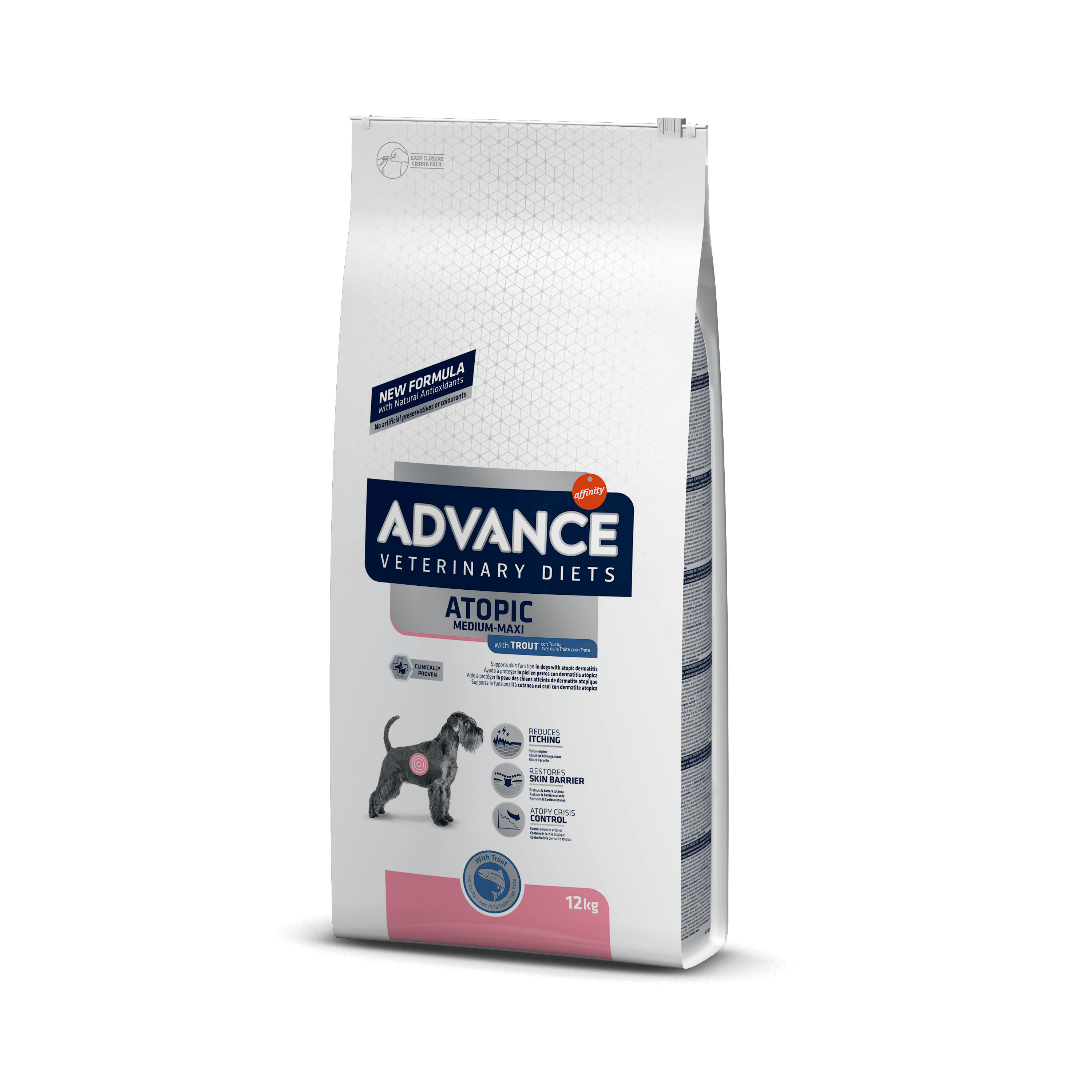 Advance Veterinary Diets Atopic Medium Maxi met forel hondenvoer