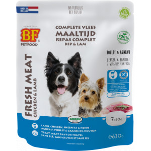 BF Petfood Frischfleisch Huhn mit Lamm Hundefutter (Portionspackungen)
