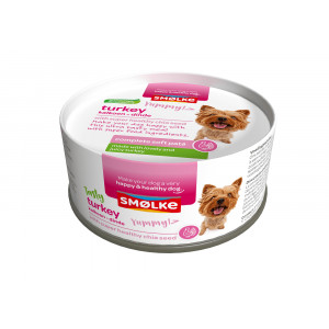 Smølke Soft Paté Pute Hundefutter 24 x 125 gr