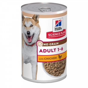 Hill’s Adult No Grain mit Huhn Hunde-Nassfutter 363g Dosen 1 Palette (12 x 363 g)