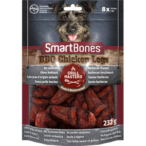 SmartBones Grill Masters BBQ Chicken Legs Kausnack für Hunde (8 Stk) Pro 3 Packungen