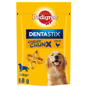 Pedigree Dentastix Chewy Chunx Zahnpflege Hundesnack Maxi Hühnergeschmack (68 g) Pro 3 Stück