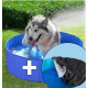 Schwimmbad mit Abdeckung für den Hund 30 cm hoch