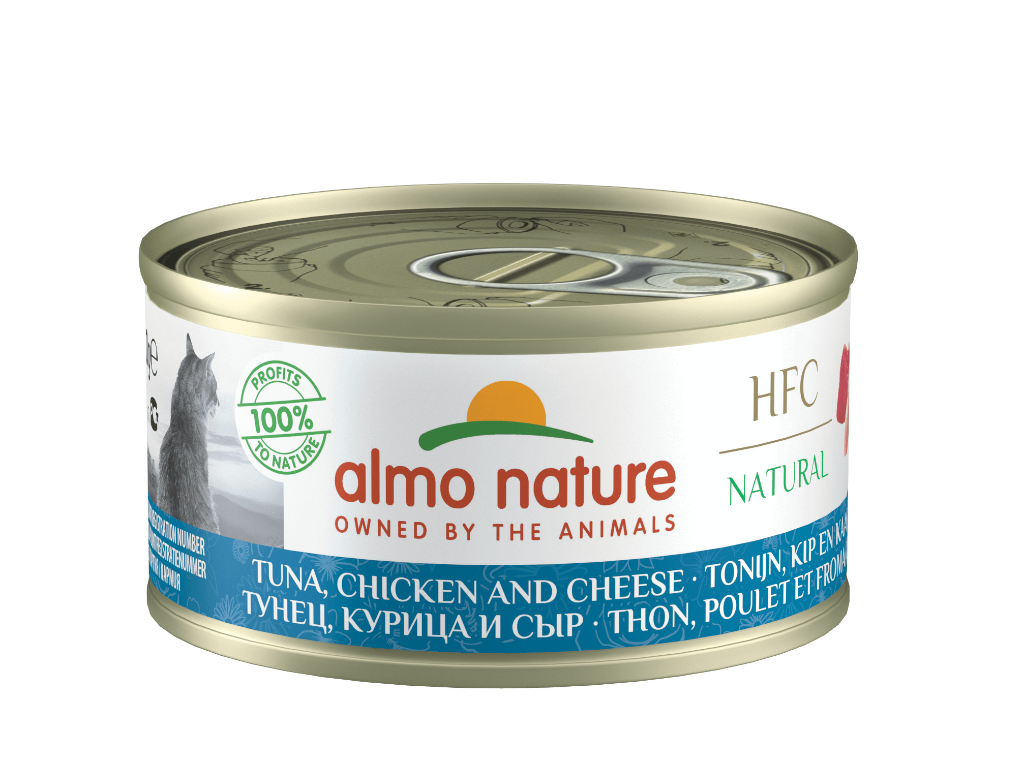Almo Nature Cuisine mit Thunfisch, Huhn und Käse Katzenfutter