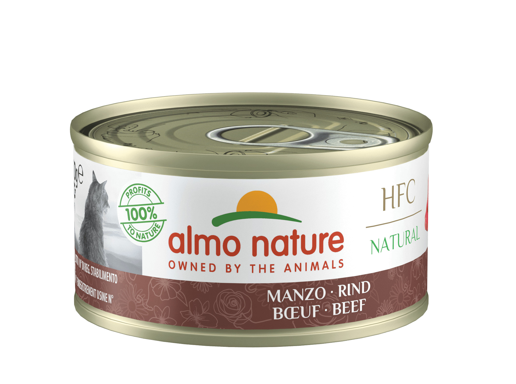 Almo Nature HFC Natural Rindfleisch Katzen-Nassfutter (70 g)