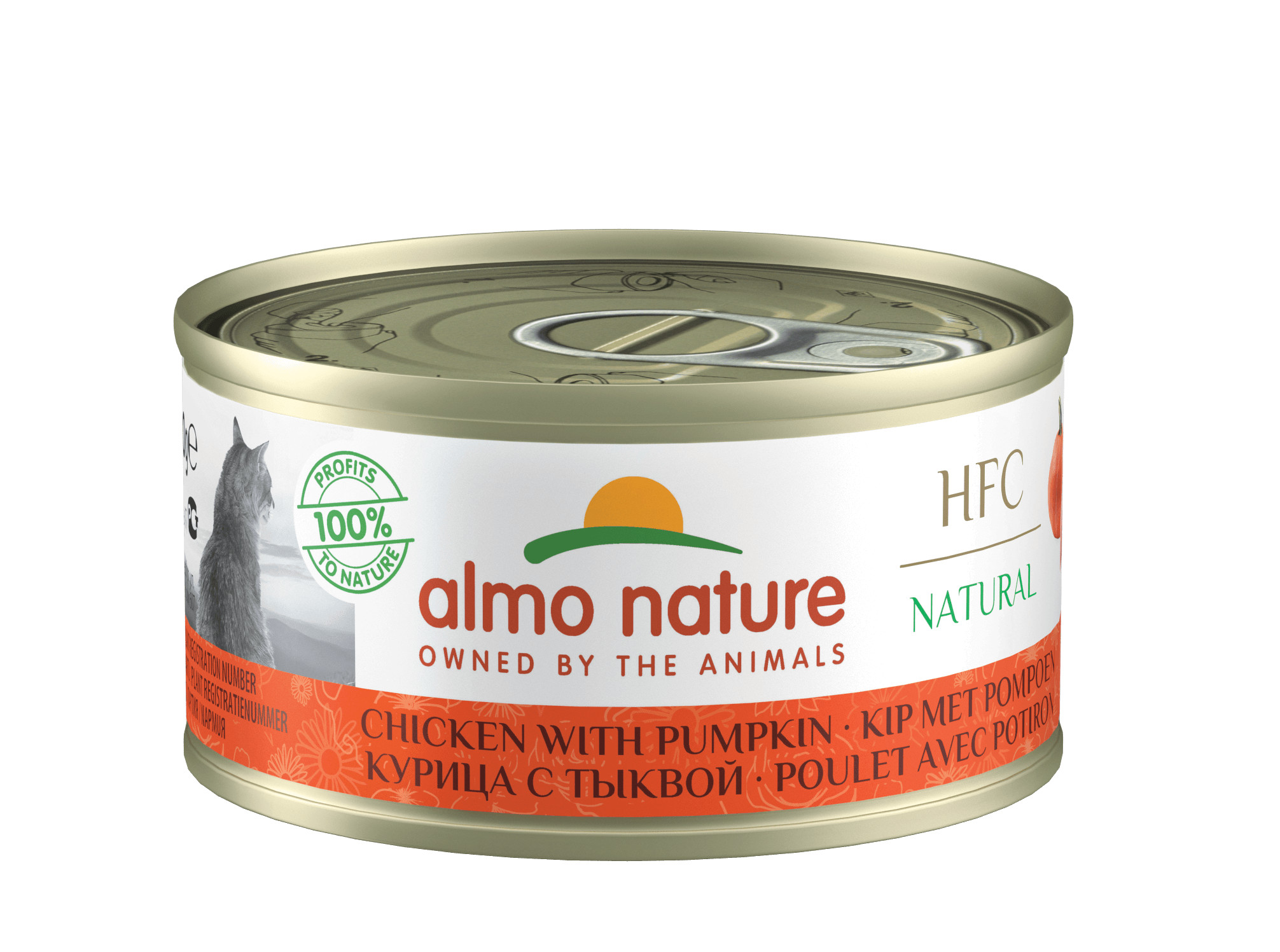 Almo Nature HFC Natural Huhn mit Kürbis Katzen-Nassfutter (70 g)