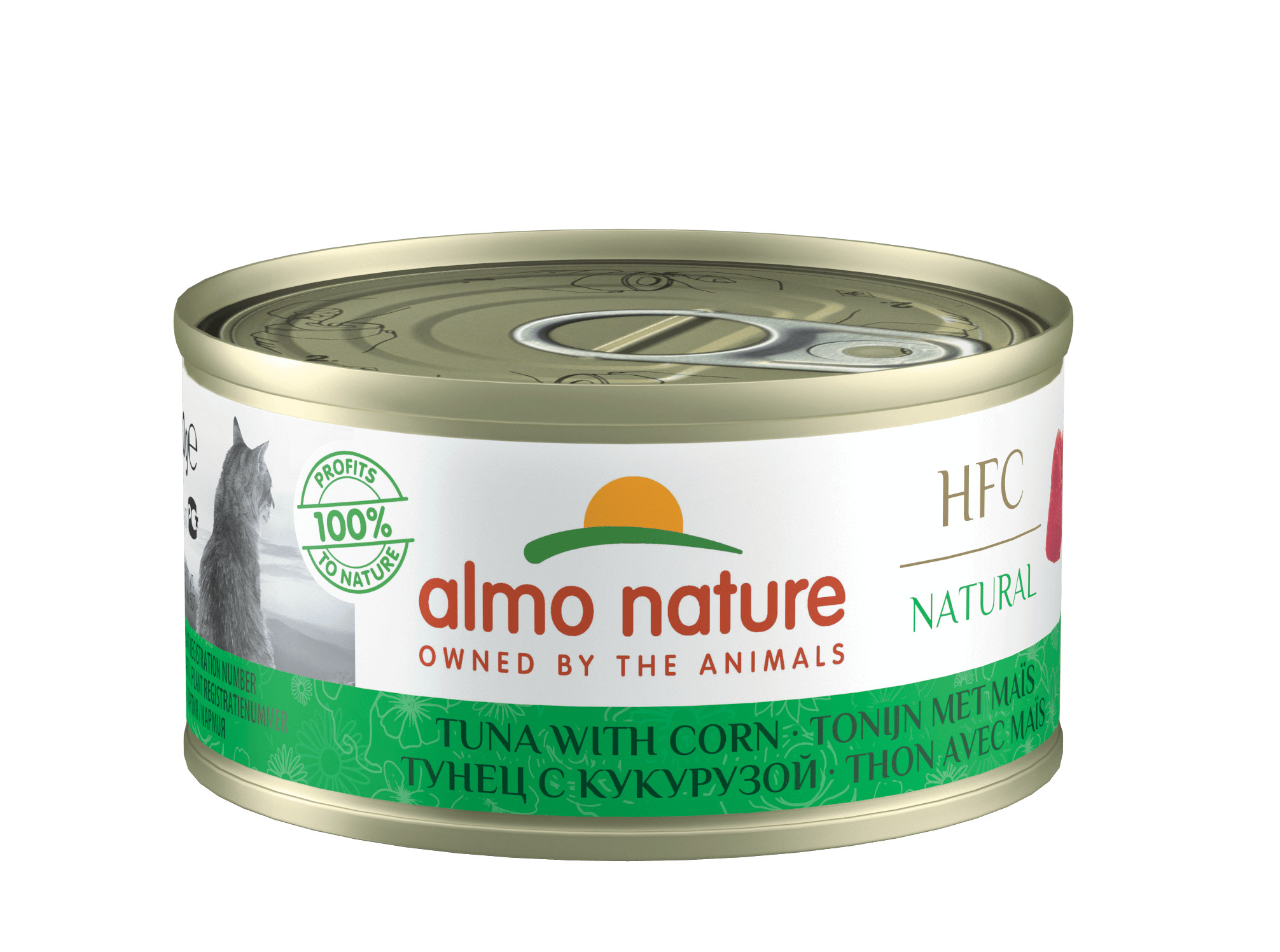 Almo Nature HFC Natural Thunfisch mit Mais Katzen-Nassfutter