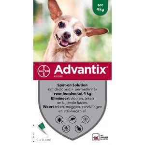 Advantix 40/200 für Hunde bis 4 kg