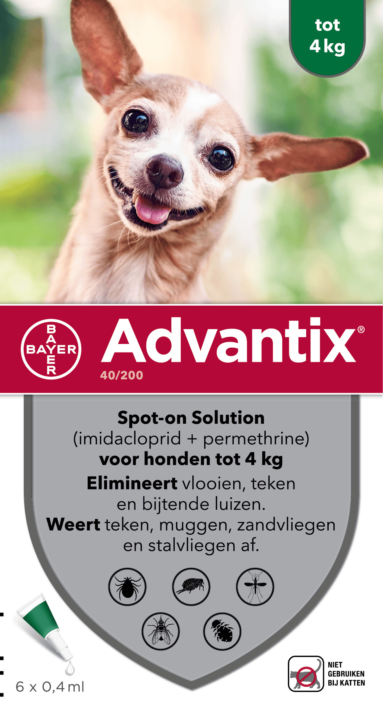 Advantix 40/200 für Hunde bis 4 kg