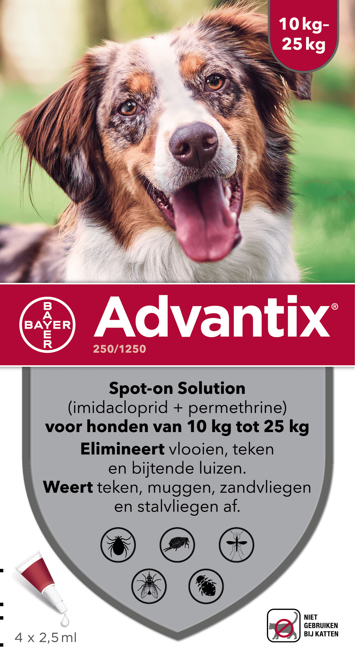 Advantix 250/1250 für Hunde von 10 bis 25 kg