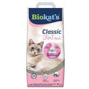 Biokat’s Classic fresh 3in1 Babypuder Duft Katzenstreu 2 x 10 Liter