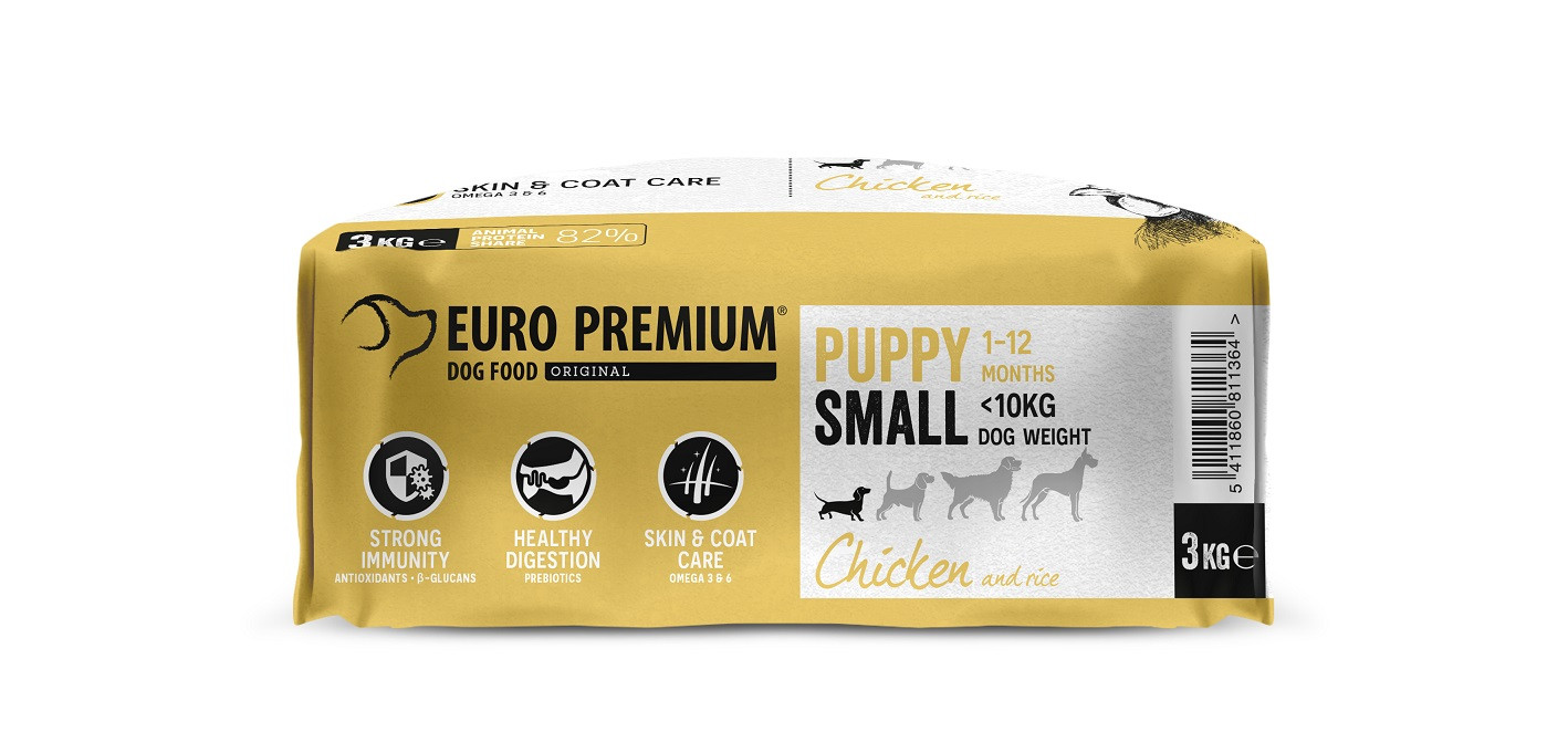 Euro Premium Puppy Small Huhn & Reis Hundefutter