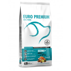 Euro Premium Grainfree Adult Derma+ Salmon & Potatoes Hundefutter 2 x 2 kg