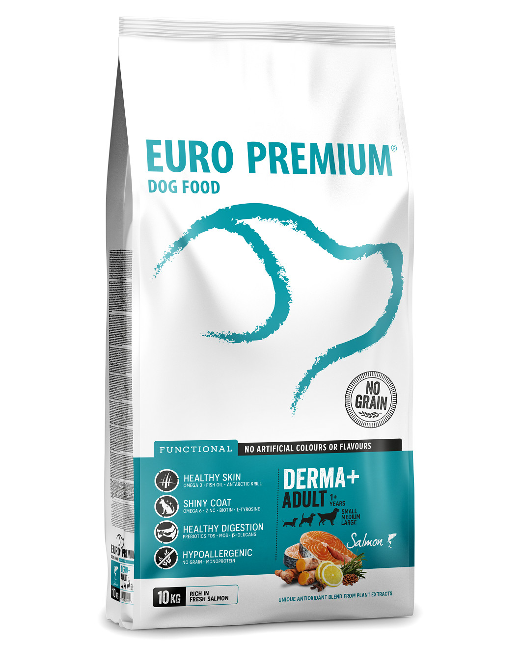 Euro Premium Grainfree Adult Derma+ Salmon & Potatoes Hundefutter
