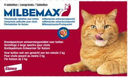 Milbemax Entwurmungstabletten für Katzen 2+ kg