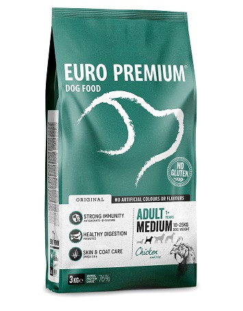 Euro Premium Adult Medium Chicken & Rice Hundefutter