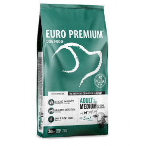Euro Premium Medium Adult Lamm & Reis Hundefutter