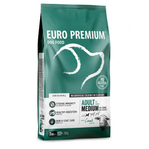 Euro Premium Adult Medium mit Lamm & Reis Hundefutter