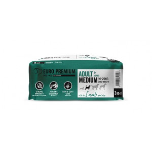 Euro Premium Adult Medium mit Lamm & Reis Hundefutter