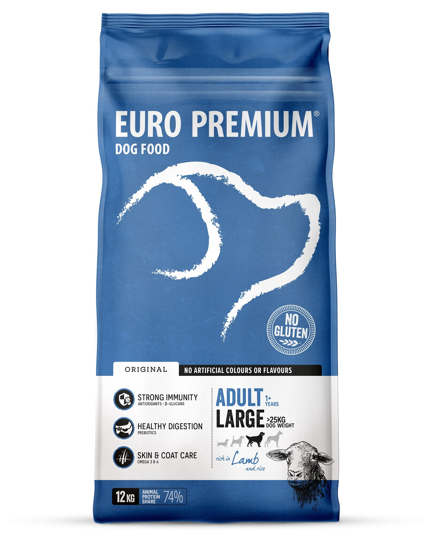 Euro Premium Adult Large w/Lamb & Rice Hundefutter