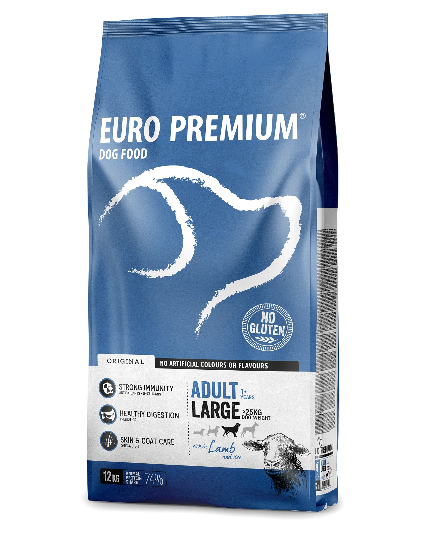 Euro Premium Adult Large w/Lamb & Rice Hundefutter