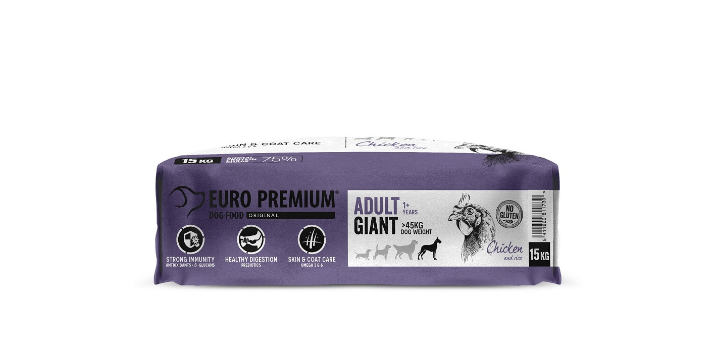 Euro Premium Adult Giant Chicken & Rice Hundefutter