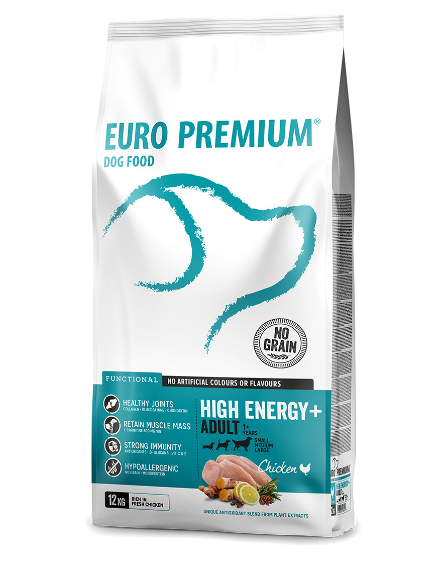 Euro Premium Grainfree Adult High Energy+ Chicken & Potato Hundefutter