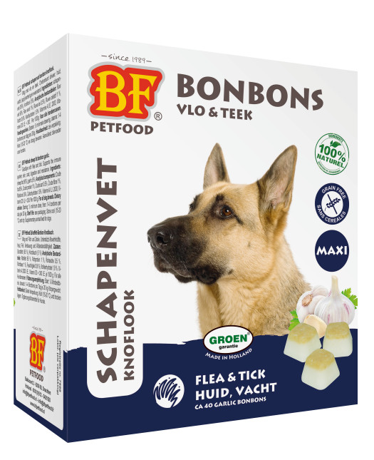 BF Petfood Schaffett Maxi Bonbons - Knoblauch