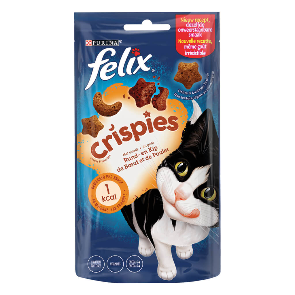 Felix Crispies Rind & Huhn Katzensnack