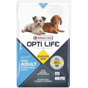 Opti Life Mini Adult Light Hundefutter mit viel Huhn&Reis