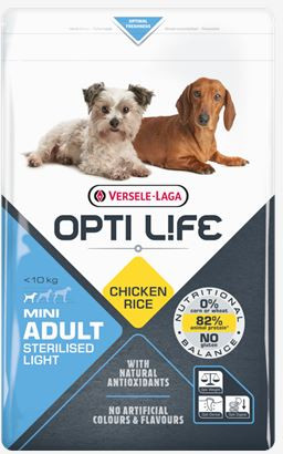 Opti Life Mini Adult Light Hundefutter mit viel Huhn&Reis