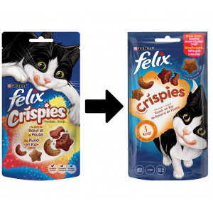 Felix Crispies Rind & Huhn Katzensnack