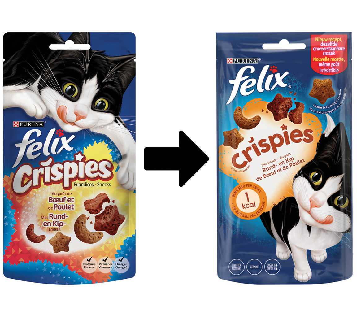 Felix Crispies Rind & Huhn Katzensnack