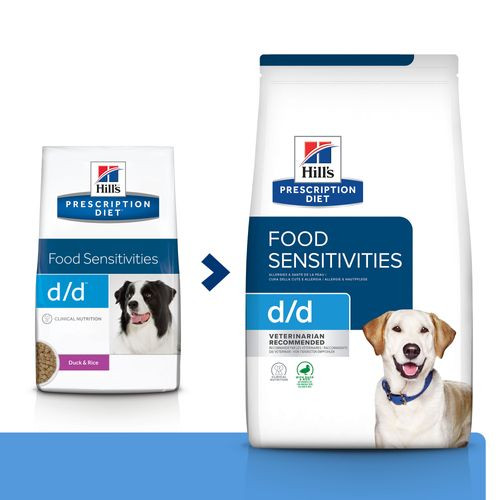 Hills Prescription D/D Food Sensitivities Hundefutter mit Ente & Reis