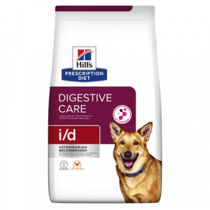 Hill’s Prescription Diet I/D Digestive Care Hundefutter mit Huhn 2 x 12 kg + gratis (6 x 360g) Digestive Care