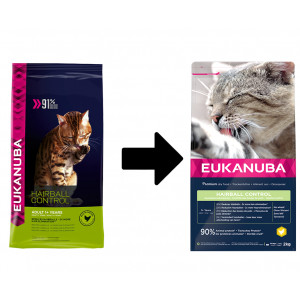 Eukanuba Adult Hairball Control Huhn Katzenfutter