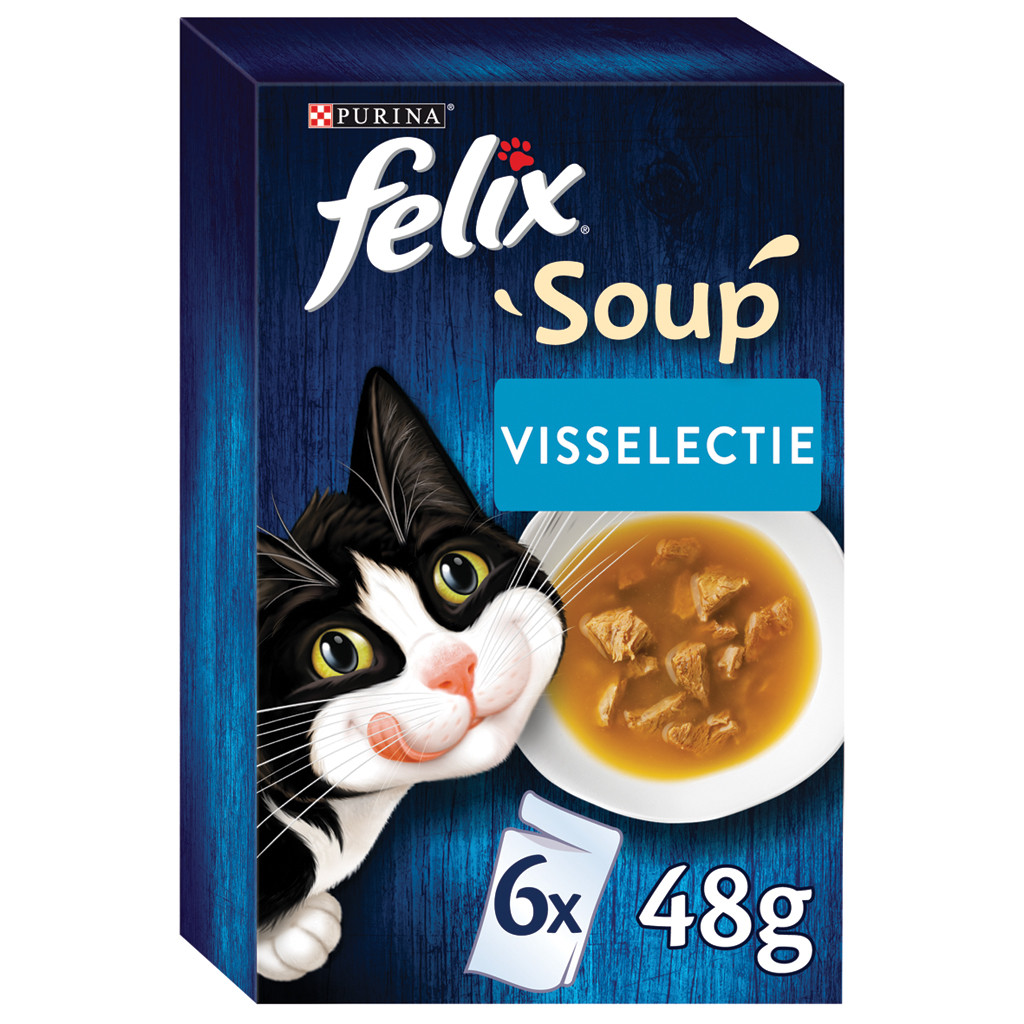 Felix Soup Visselectie Kattensoep 6 x 48 g