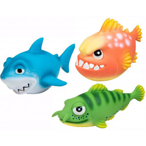 Latex Hundespielzeug mit Quietscher Hai / Fisch Hai