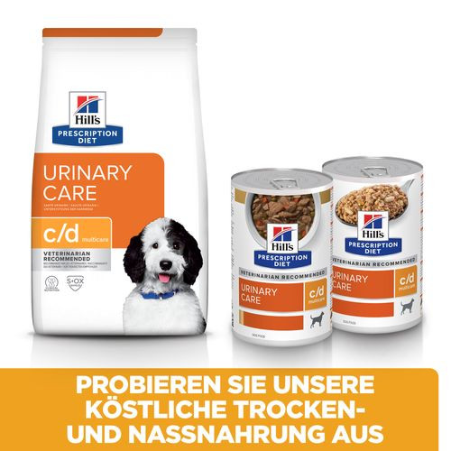 Hill's Prescription Diet C/D Multicare Urinary Care Hundefutter mit Huhn (Dose)