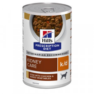 Hill’s Prescription Diet K/D Kidney Care Ragout für Hunde mit Huhn 354g 1 Palette (12 x 354 g)