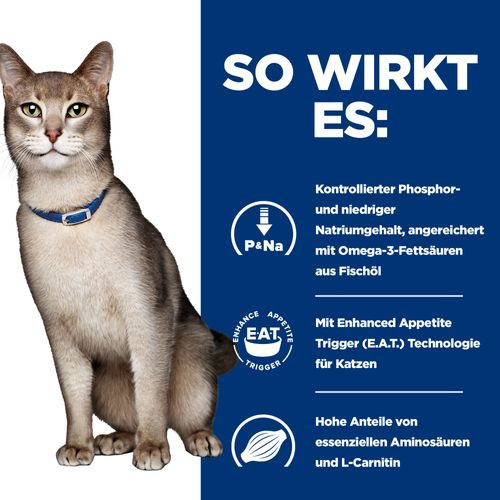 Hill's Prescription Diet K/D Kidney Care Nassfutter für Katzen mit Rind (Frischebeutel)